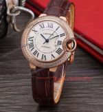 Copy Cartier Ballon Bleu 33mm Automatic Rose Gold Diamond Watch (1)_th.jpg